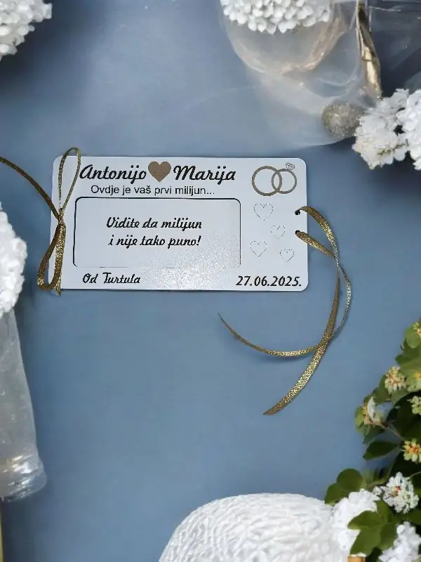 Personalizirana čestitka za prvi milijun