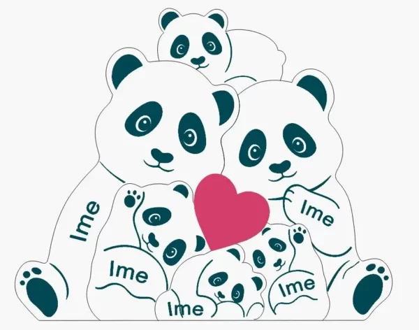 Personalizirana drvena obiteljska dekoracija s imenima