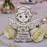 Personalizirani magnet zahvalnica anđeo dječak ili djevojčica s imenom i datumom