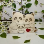 Personalizirana drvena obiteljska dekoracija s imenima