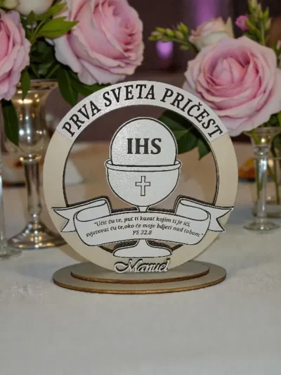 Personalizirana dekoracija za Prvu svetu pričest